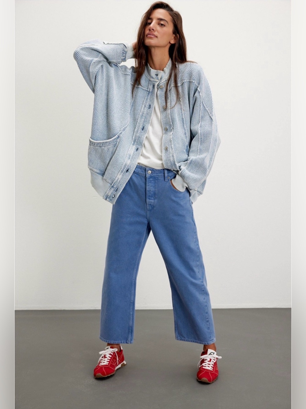 WE THE FREE DEEP TRANCE DROPPED BOYFRIEND JEANS OCEAN